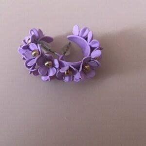Floral Purple Earrings